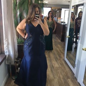 Blue Mermaid Formal Dress